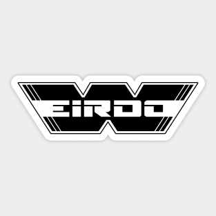 WEIRDO - Logo - Black with white lettering Sticker